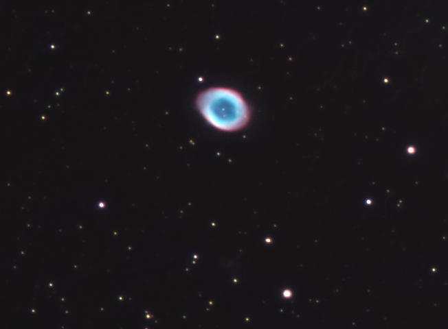 Mgławica Pierścień (Messier 57, M57, NGC 6720) z ASI 224 MC