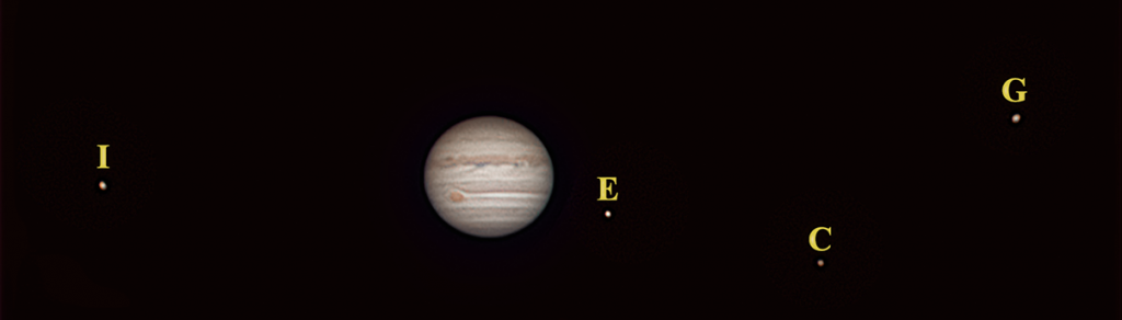 Jowisz, Io, Europa, Kalisto, Ganimedes