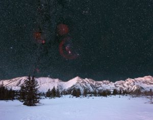 Gwiazdozbiór Oriona nad Tatrami