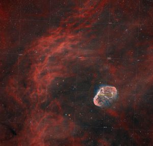 NGC 6888 Mgławica Półksiężyc – Crescend w palecie HOO